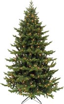 Triumph Tree Sherwood Deluxe Kunstkerstboom met LED Verlichting - H120 x Ø94 cm - Groen