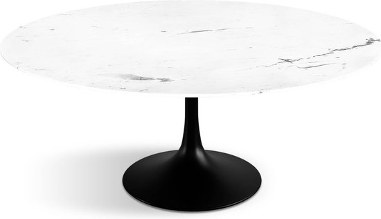 Table à manger Flute ovale en marbre Wit