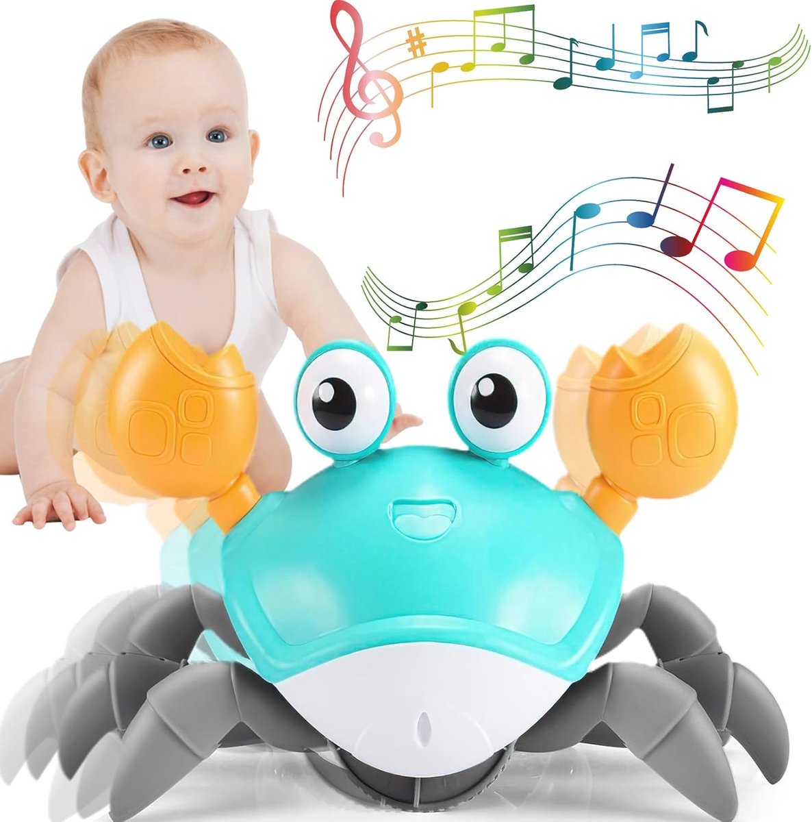 Educatief Muziekspeelgoed voor Baby's en Peuters - Kruipend Speelgoed voor Kinderen van 6 maanden tot 4 jaar