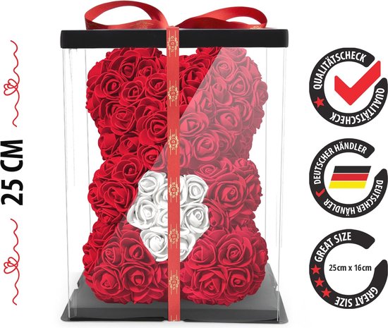 Rozenbeer voor altijd kunstbloemen voor vrouwen, cadeaus