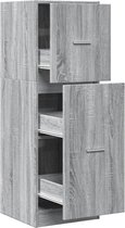 vidaXL - Armoire à pharmacie - 40x41x118 - cm - décoré - bois - gris - sonoma - chêne