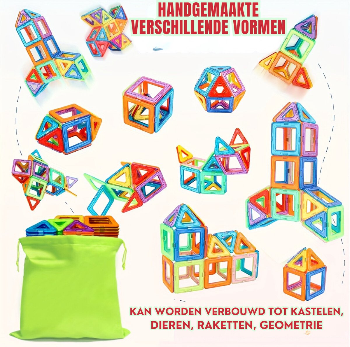 CONNETIX - Square Pack 42 stuks - magnetisch constructiespeelgoed – Kinder Wonderland CONNETIX - Square Pack 42 stuks - magnetisch constructiespeelgoed – Kinder Wonderland