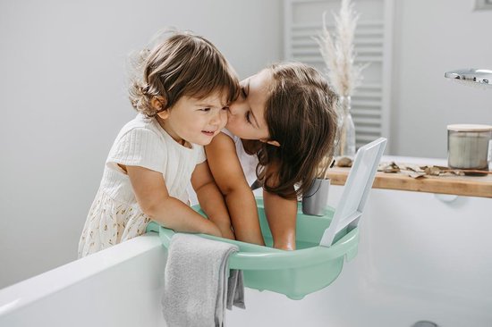 Kinderwastafel voor bevestiging aan de badrand 387 x 382 x 10 cm - muntgroen - Kiddy Wash van Kinder — afbeelding 4