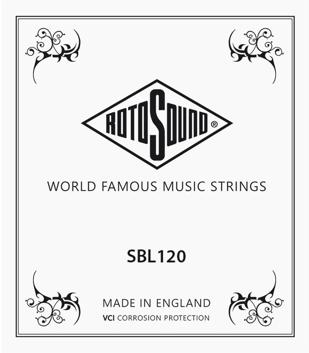 Rotosound SBL120 .120 snaar for elektrisch bass, stainless steel roundwound