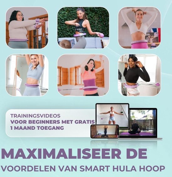 Swiss Activa S2 Smart Hula Hoop Adult - Bis zu 120cm für Plus Größe XXL - Fällt Nicht runter