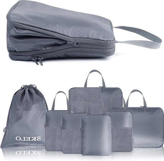 OrgaWise Extra Large Compression Packing Organiser 6 Set Cube Suitcase