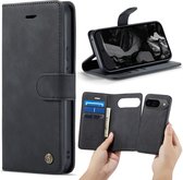 Casemania Étui adapté pour Google Pixel 9 - Gris Charbon - Étui Livre Magnétique 2 en 1