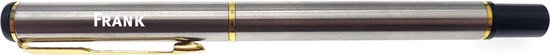 Pen Met Gravering - Luxe Balpen - Met Naam - Frank- Zilver