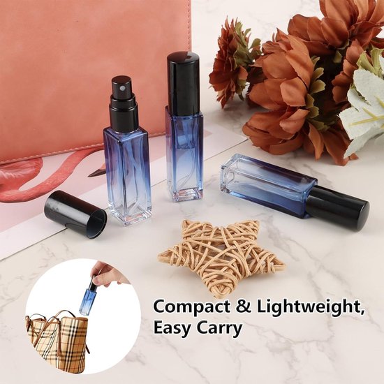 Spuitfles, glas, klein, 2 stuks, 50 ml, transparante spuitfles, leeg, parfum, verstuiverflessen