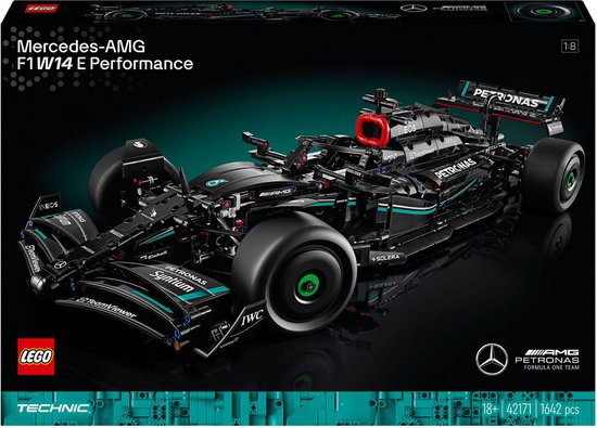 LEGO Technic Mercedes-AMG F1 W14 E Performance, Voiture de Course, Set à Construire, Réplique Détaillée, Cadeau pour Hommes et Femmes, Véhicule Miniature, Décoration pour le Bureau ou la Maison 42171