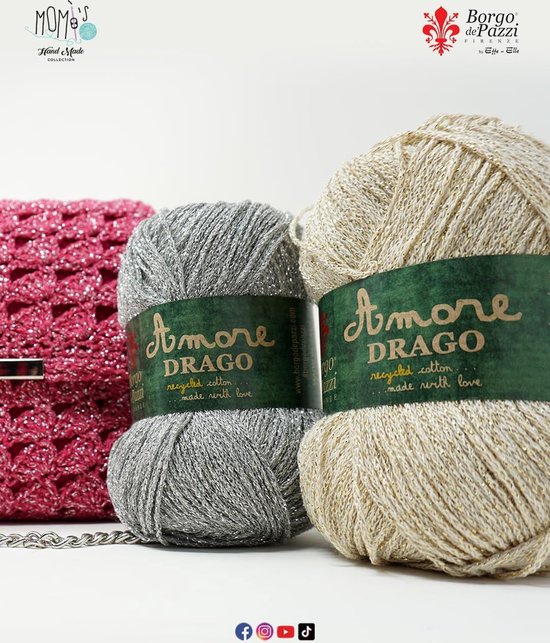 Pack de 10 pelotes de coton brillant avec Lurex - pour des créations stylées
