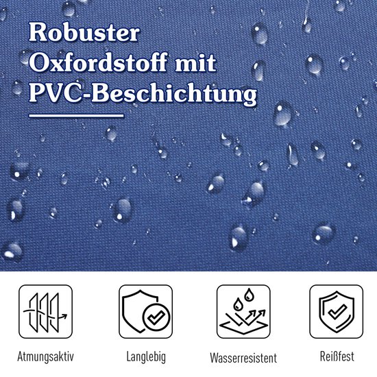 Outsunny Veldbed campingbed camping ligbed verhoogd opvouwbaar draagtas staal Oxford blauw A20-116 van Outsunny — afbeelding 3