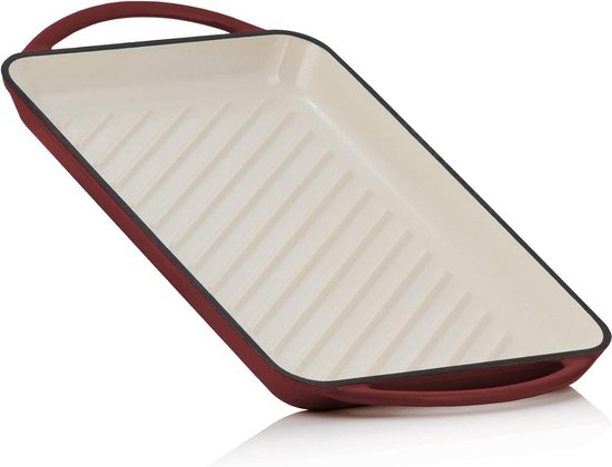 Wiltec Plaque de gril BBQ semi-circulaire – 55 x 26,5 x 1,5 cm – en Wiltec Plaque de gril BBQ semi-circulaire – 55 x 26,5 x 1,5 cm – en