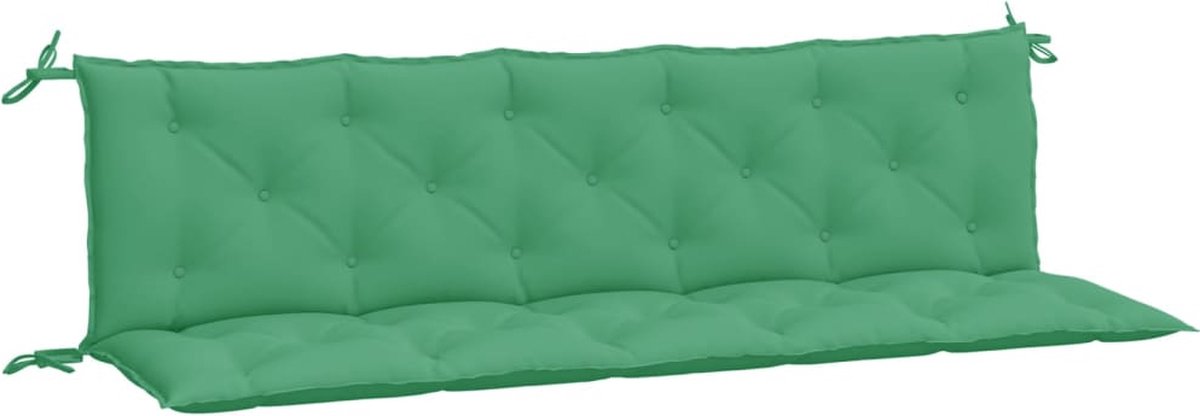 vidaXL - Tuinbankkussens - 2 - st - 180x50x7 - cm - oxford - stof - groen