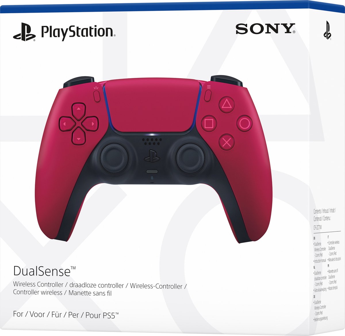 Sony PS5 DualSense Draadloze Controller - Cosmic Red – foto 7