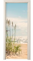Deurposter 80x205 cm - Deursticker Grassprieten in de duinen - Meubelfolie zelfklevend - Deurfolie woonkamer - Interieurfolie fotobehang - Deur plakfolie - Deurstickers - Deurbehang sticker - Kamer decoratie