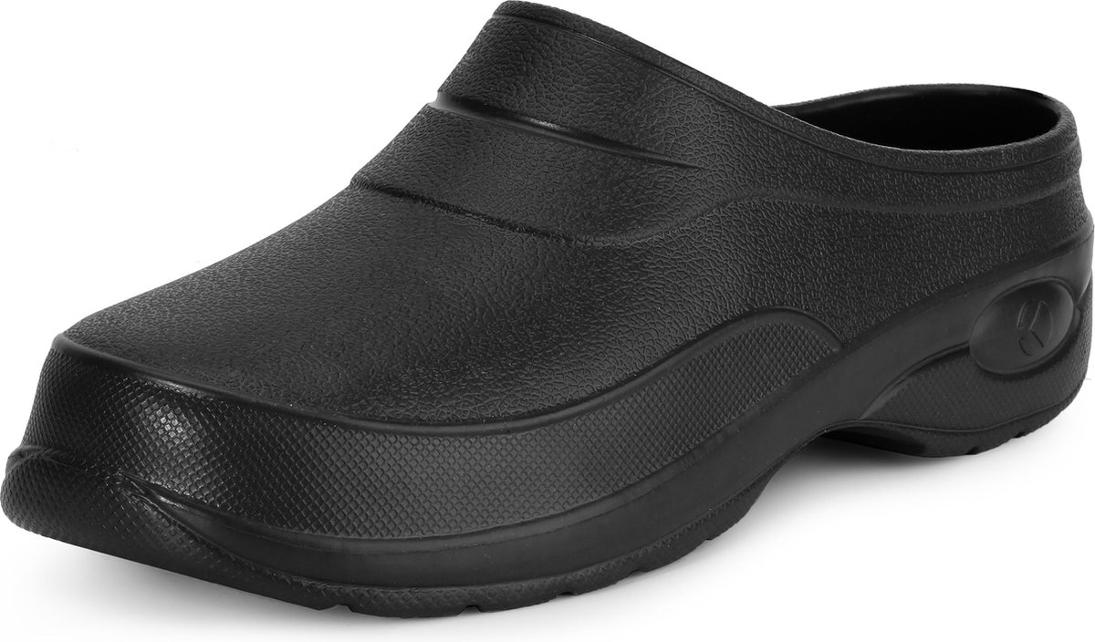Ladeheid Unisex Clogs Tuinklompen - Tuinschoenen - Lichte - Dames - Heren - Zwart – 41 – LA-KL-037