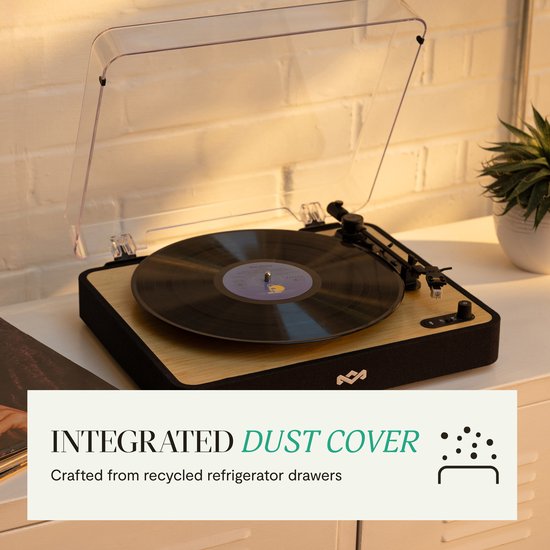 House of Marley Revolution Bluetooth Platenspeler - LP Speler - Vinyl - Ingebouwde Stofkap - Auto-stop - Audio Technica element - Anti Skate - Gemaakt van Duurzame Materialen