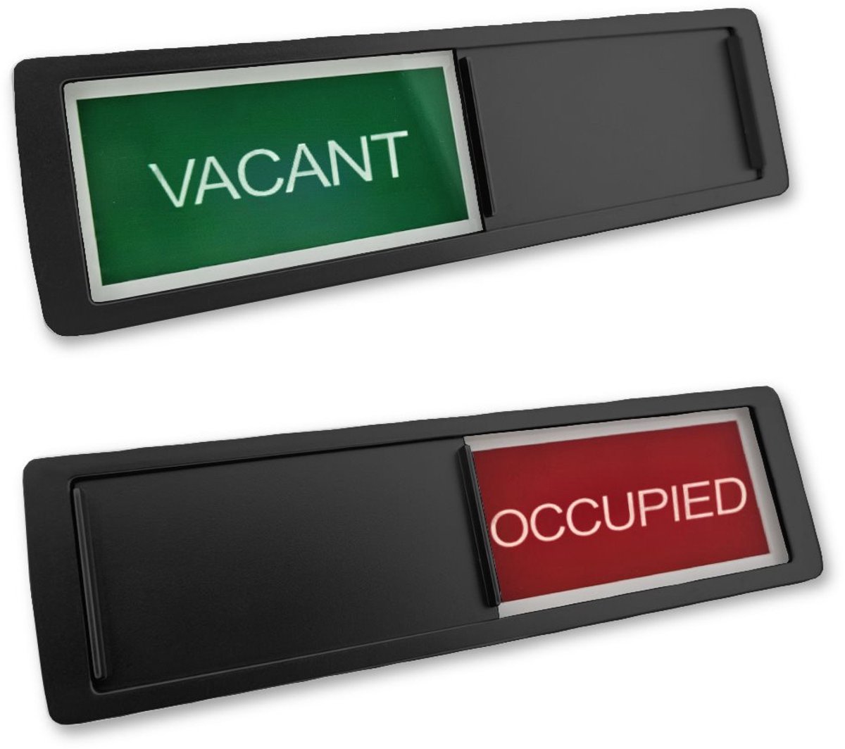 CombiCraft schuifbordje met "Vacant-Occupied" in zwart 178 x 50 mm - per 1 stuk