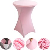 Brasq Statafelrok Roze - ∅80-74 X110 Cm - Set Van 2 - Stretch Rok