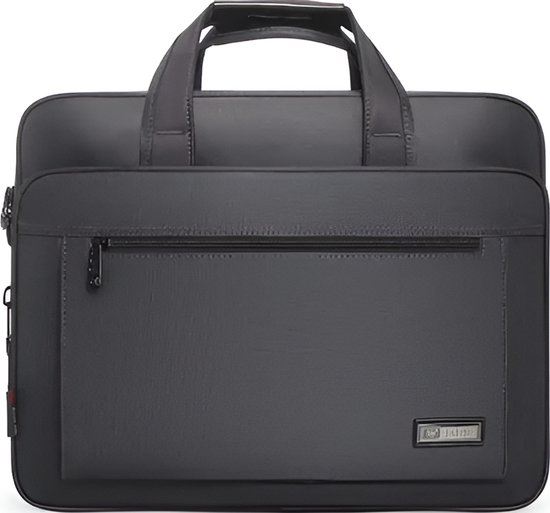 Foto: Avoir avoir laptoptas heren aktetas voor 15 inch laptop waterdichte oxford stof zwart