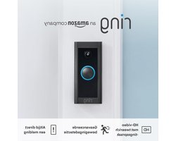 Video Doorbell Wired met HD-video geavanceerde bewegingsdetectie bedrade installatie en gratis proefabonnement van 30 dagen op Protect Plan