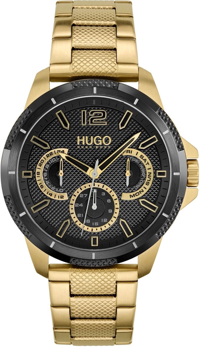 HUGO HU1530196 Herenhorloge Goudkleurig - 46 mm