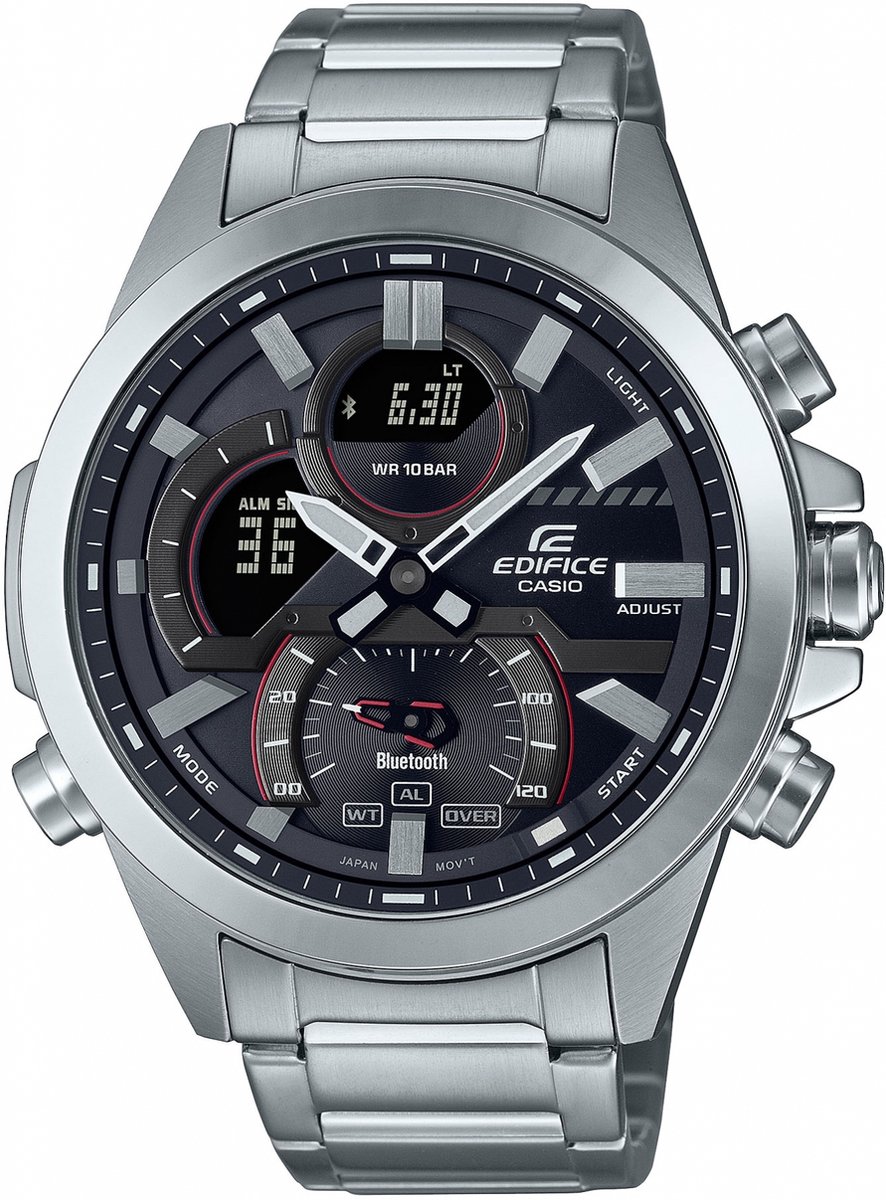 Casio Edifice ECB-30D-1AEF Herenhorloge 46 mm - Zilverkleurig