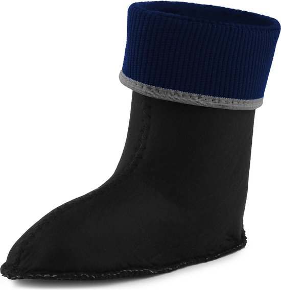 Ladeheid Kinder Regenlaarzen - Rubber - met Binnenschoen - EVA - Wasbare Binnenschoen - LA-KL-EVA-Kids - Grafiet - 24