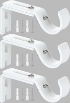 TENDAGGIMANIA Curtain Pole Holders for Wooden Curtain