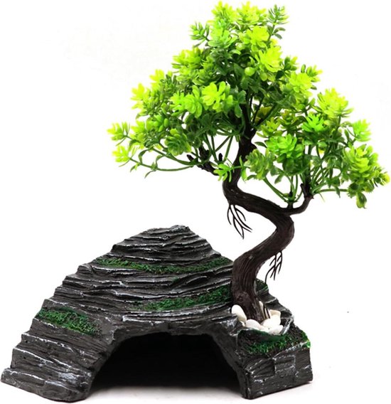 BESPORTBLE Schedel Aquariumdecoraties Hars Schedel Grot Ornament Voor Reptielen Schuilplaats
