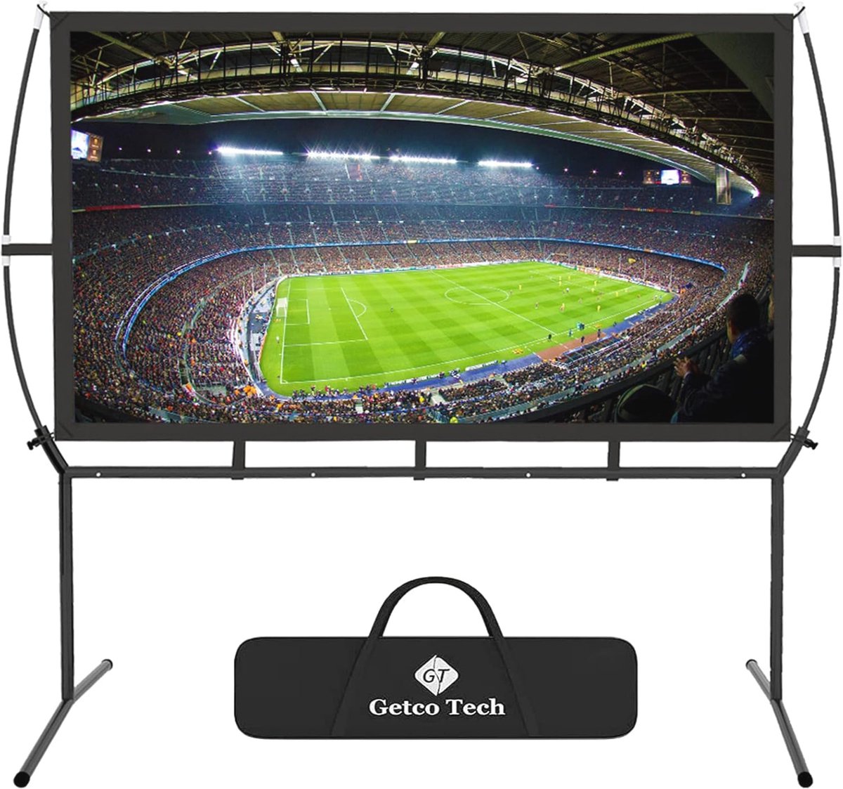 Mobiel projectorscherm 100 inch 16:9 - Eenvoudige installatie en draagbaar voor thuis en buiten