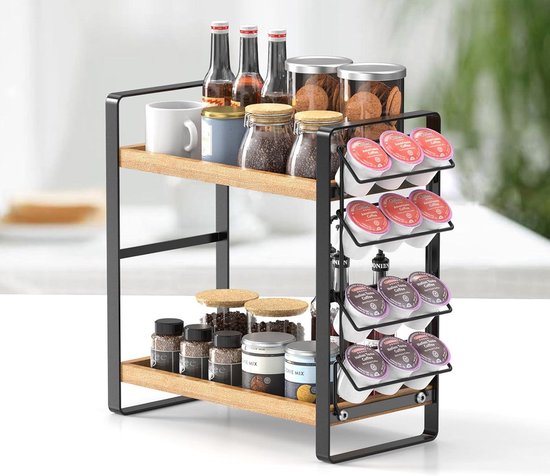 Koffiecapsule wandhouder - wandorganizer voor koffiecapsules met opslag