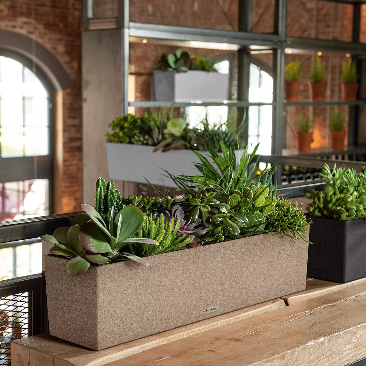 Lechuza Balconera Stone 80 - Planter - with removable inner pot