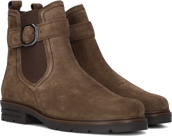 Gabor 653.1 Enkellaarsjes - Enkelboots met rits - Dames - Cognac - Maat 38