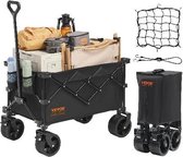 Bol.com EliteNest® - Opvouwbare Strandwagenkar - Bolderkar - Terreinwielen - Drankhouders - Ergonomische Handgreep - 100 kg Draa... aanbieding