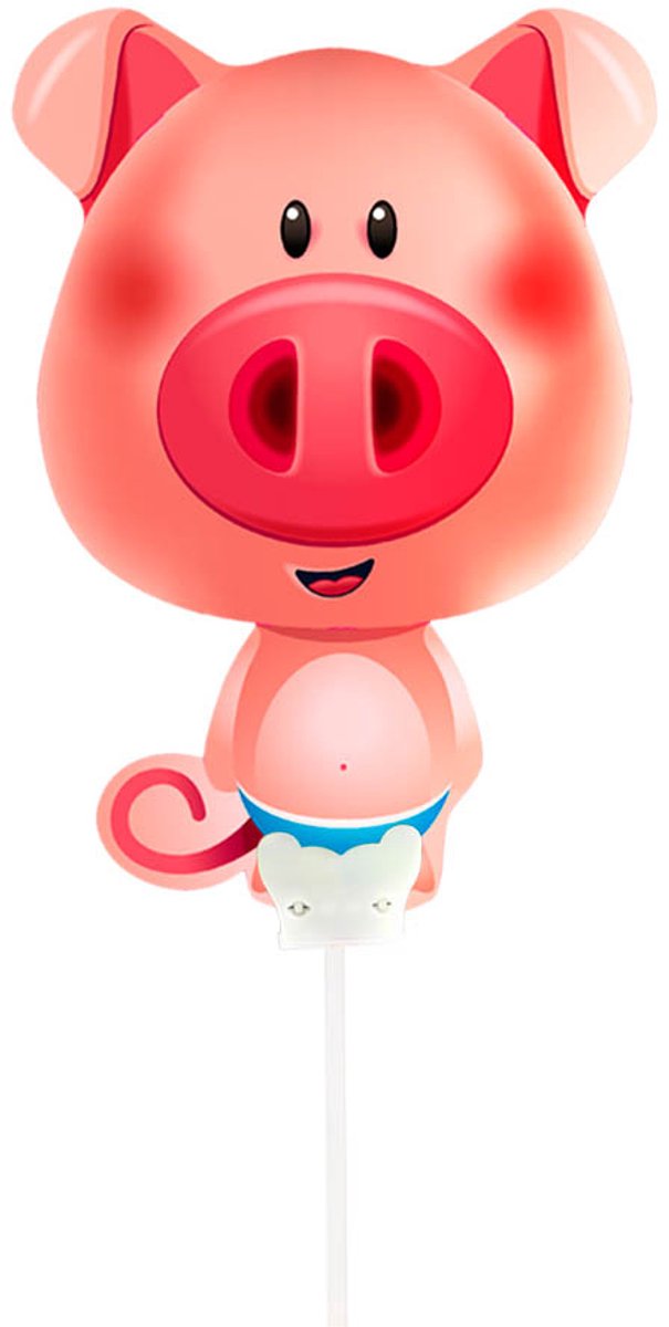 Mini figuurballon Varken - 34x25cm