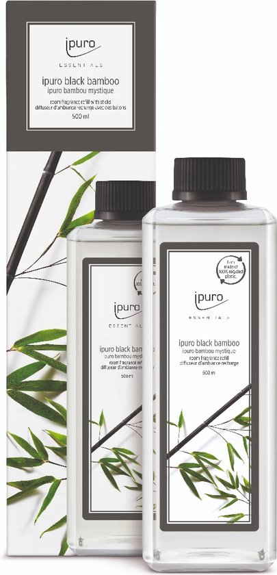 Ipuro Refill Black Bambo 500ml - Navulling Geurstokjes