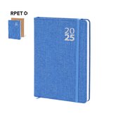 Duurzame agenda 2025 - Planner - Schoolagenda - RPET - A5 formaat - Blauw