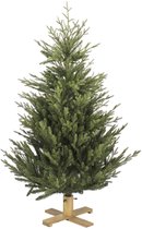 Arkansas kunstkerstboom - 152 cm - groen - Ø 114 cm - houten voet