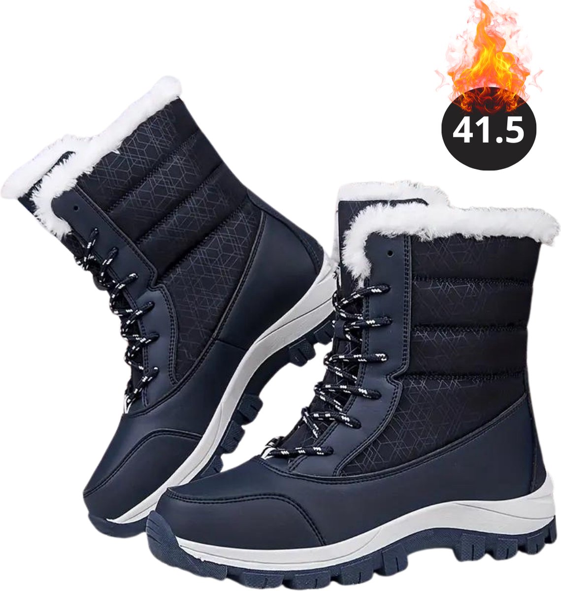 Livano Snowboots Sneeuwschoenen Sneeuwboots Dames Wintersport Ski Skischoenen – 41.50- Laarzen Zwart