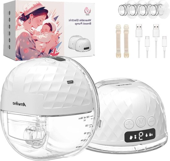 Elektrische Borstkolf, 338 mmHg Sterke Zuigkracht Breast Pump, 9