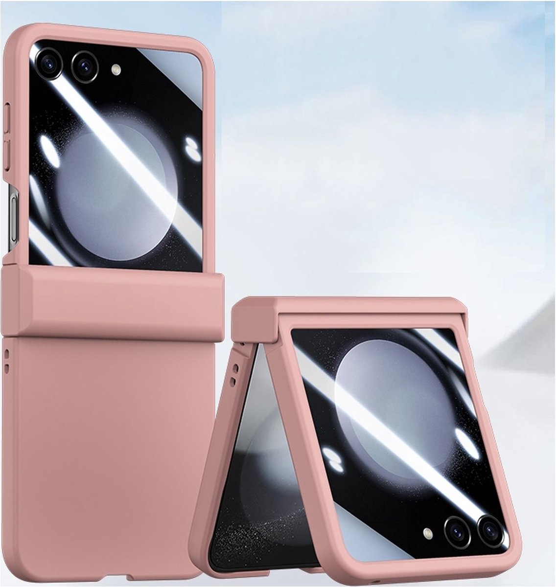 Mobigear Hoesje geschikt voor Samsung Galaxy Z Flip 6 Telefoonhoesje Hardcase | Mobigear Colors Backcover | Galaxy Z Flip 6 Case | Back Cover - Roze