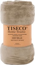 Tiseco Home Studio - Deken COSY DELUX - microflannel - 280 g/m² - 130x160 cm - Taupe