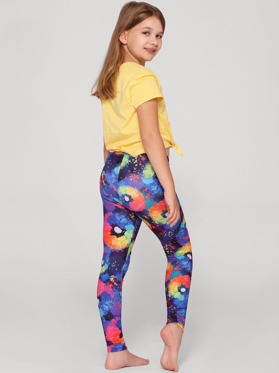 Merry Style Meisjes Lange Legging - van Katoenen - Vrijetijdsbroek - Sport - MS-MS10-337-LE-new - Löwenzahn - 146