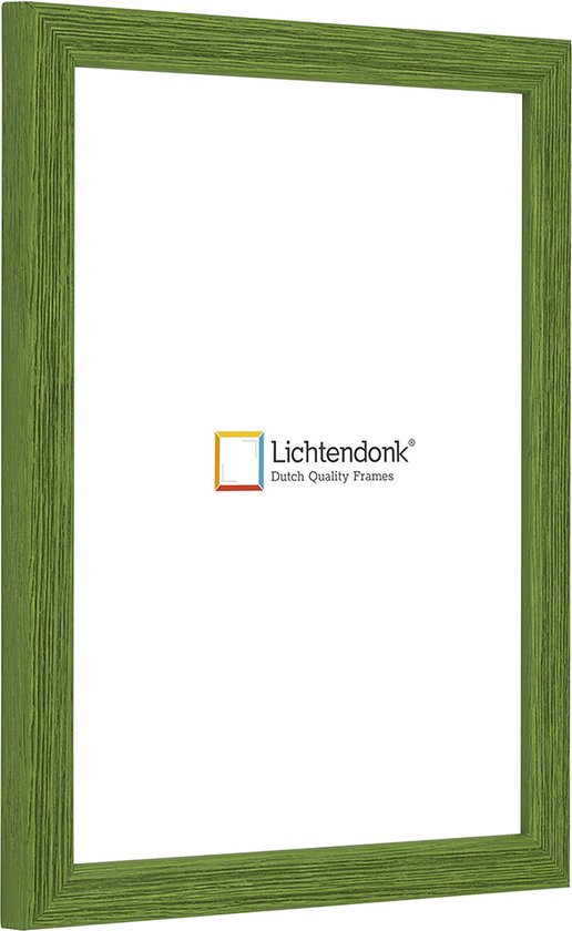 Cadre photo - Cadre photo - Vert - Hémisphère avec grain de bois visible - Format photo 20x25 - Verre antireflet - Art.no. 1055006020251