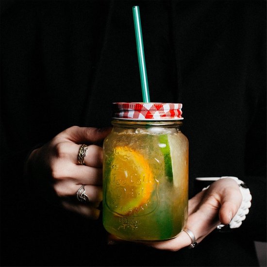 Pickle Jar Zeef - Glazen Augurk Pot Zeef, Lekvrije