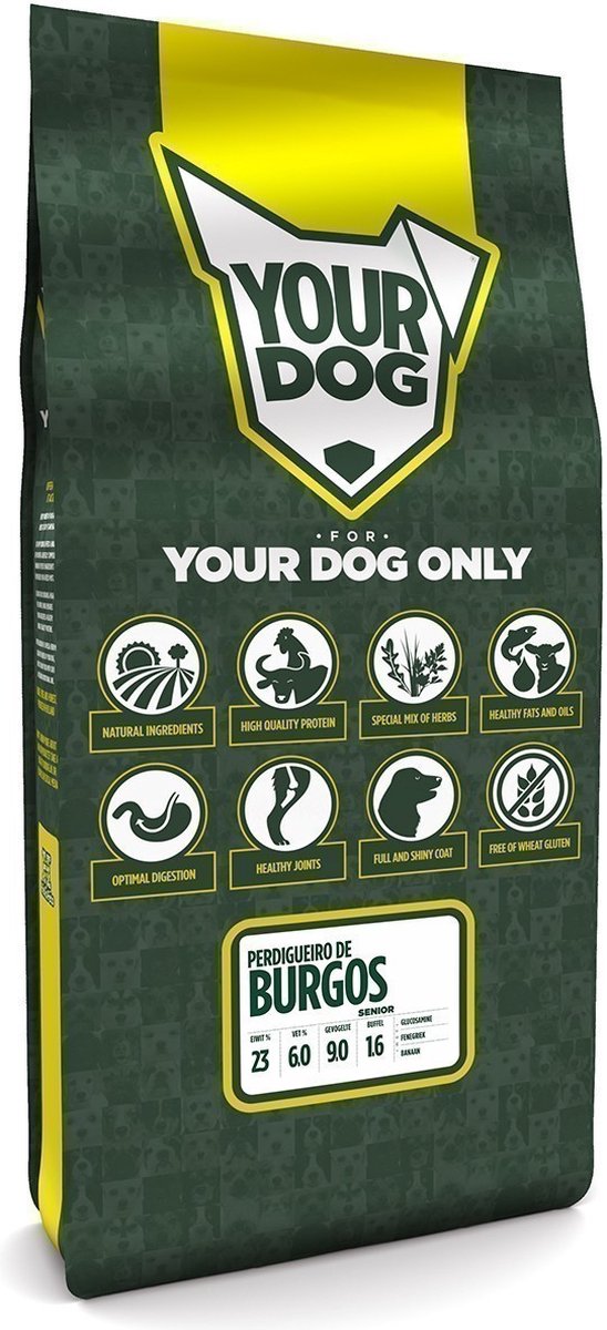 Yourdog Yourdog Perdigueiro de burgos Rasspecifiek Senior Hondenvoer 12kg | Hondenbrokken