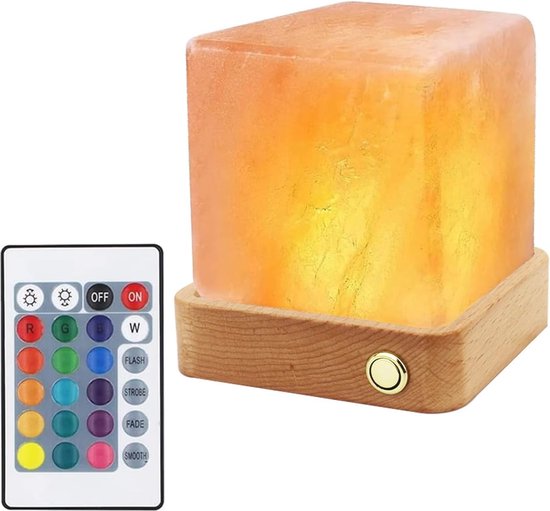 Legami - Himalaya zoutlamp, mini, 7 cm, 300/400 g, kleurtherapie, natuurlijke vorm, lichteffect, batterijen niet inbegrepen, handgemaakt