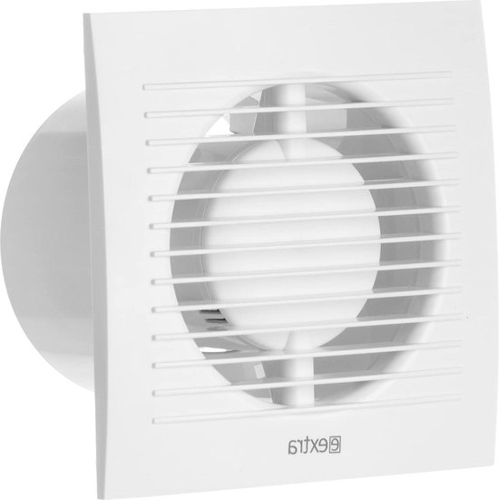 Airflow QT150B Afzuigventilator 72 L/s Basic – 150 mm/6 Kanaal – Duits Gemaakt – 2-Snelheden Werking – Ultra Stil 35 dB(A) – Energiezuinig 6/10W – 3 Jaar Garantie